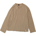 CALVIN KLEIN Womens Top Long Sleeve UK 18 XL Beige Cotton Vintage Calvin Klein and Second-Hand Calvin Klein from Messina Hembry 