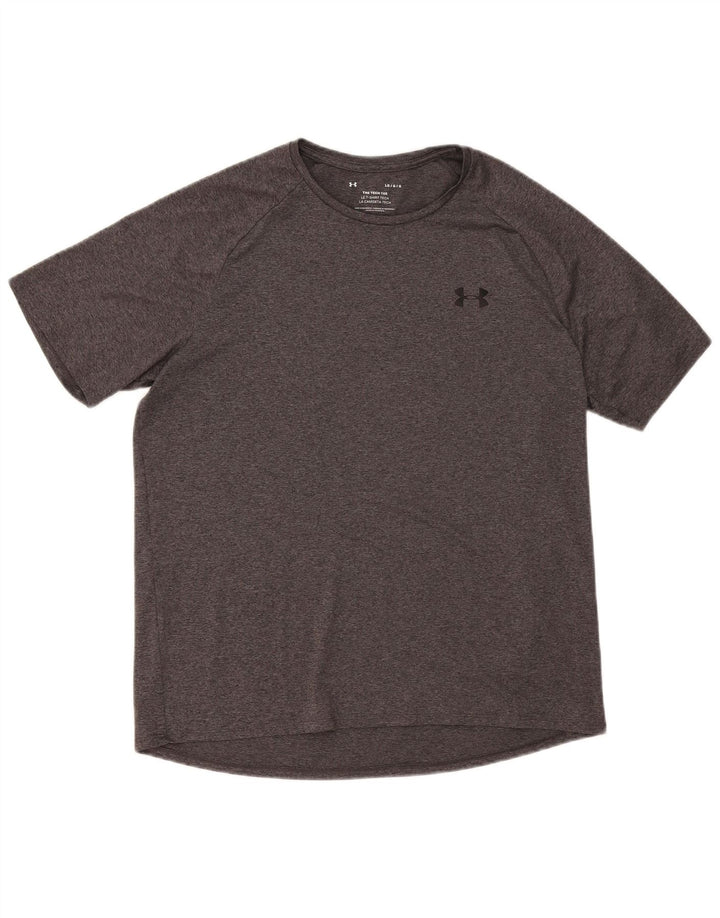 Camiseta masculina Under Armour grande cinza manchada