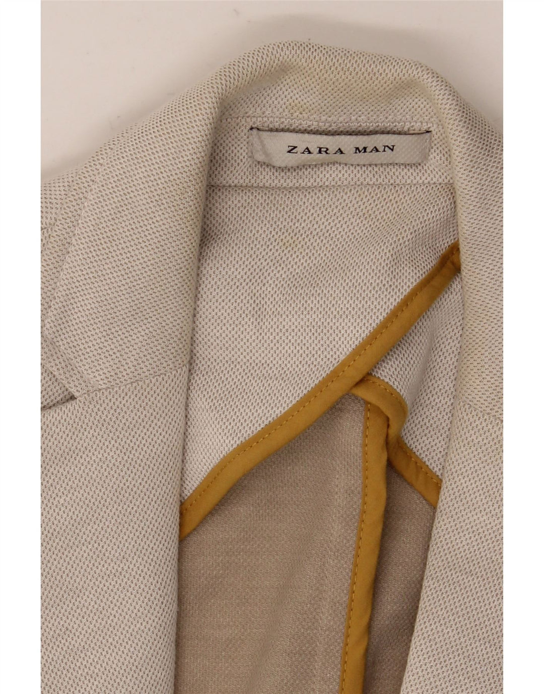 Jaqueta blazer masculina ZARA com 2 botões EU 52 poliéster cinza grande