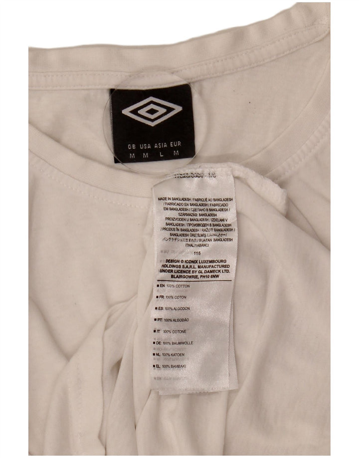 Camiseta masculina Umbro Top médio algodão branco