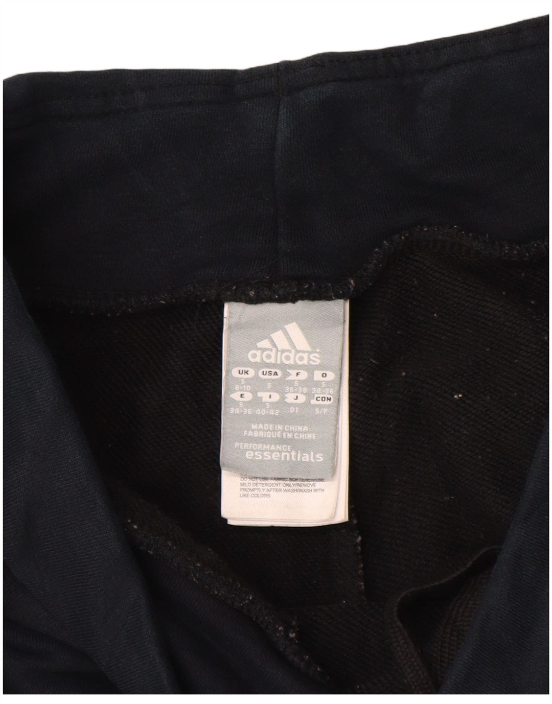 ADIDAS Calças de treino femininas Joggers UK 8/10 Pequeno Azul Marinho