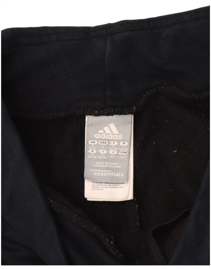 ADIDAS Calças de treino femininas Joggers UK 8/10 Pequeno Azul Marinho