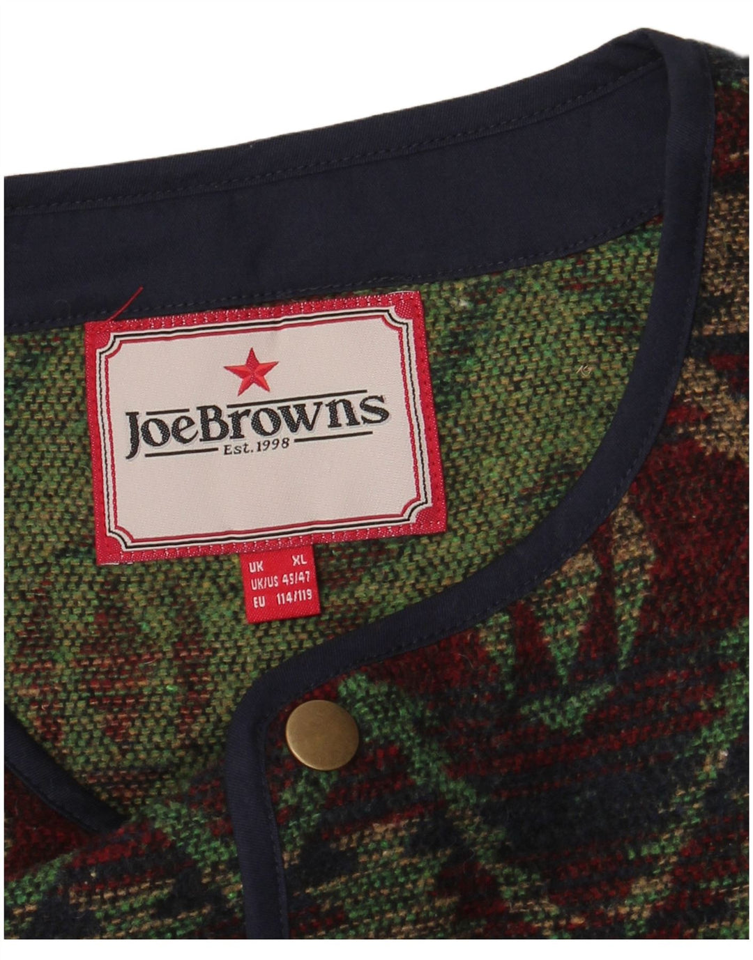 Colete masculino JOE BROWNS XL multicolorido Fair Isle