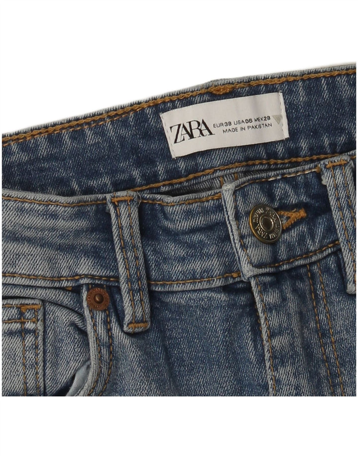 Zara Jeans Bootcut Feminino EU 38 Pequeno W28 L26 Azul