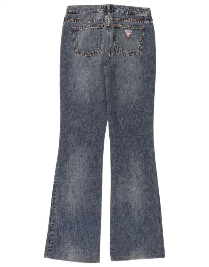 Guess Calça jeans feminina larga W26 L32 algodão azul