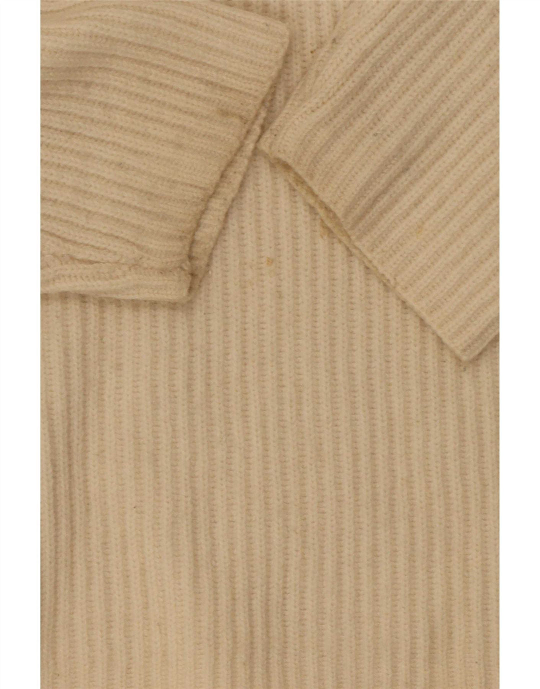 Suéter feminino All Saints com decote em V grande UK 14 médio off white