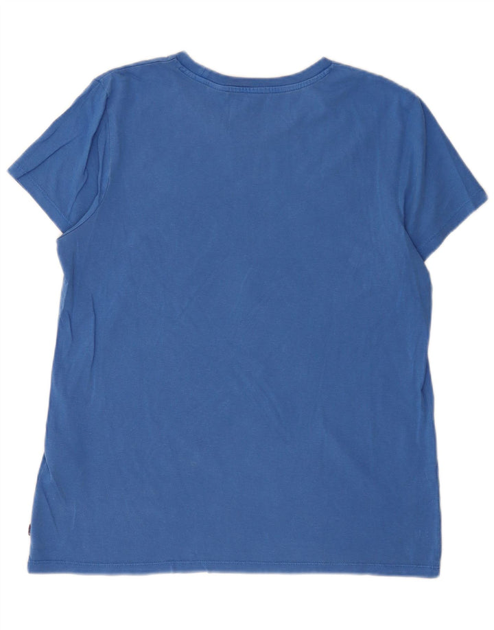 Camiseta feminina gráfica LEVI'S UK 16 grande azul