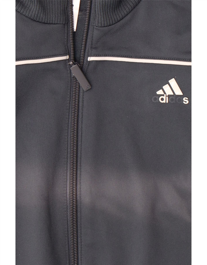 ADIDAS Mens Tracksuit Top Jacket UK 40/42 Medium Grey Colourblock