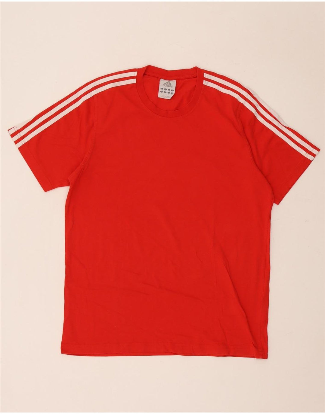 Adidas Mens Camiseta Top UK 40/42 Médio Vermelho