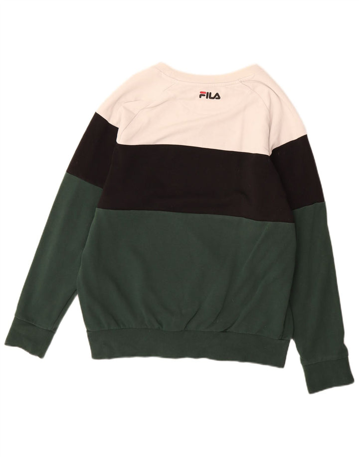 FILA Moletom Gráfico Masculino Jumper Médio Multicolorido Colorblock