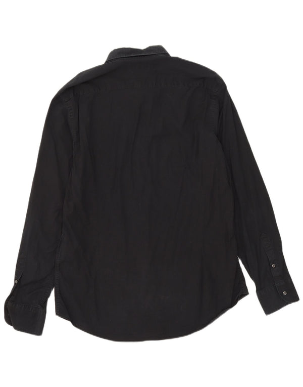 Camisa masculina Slim Fit Massimo Dutti XL preta