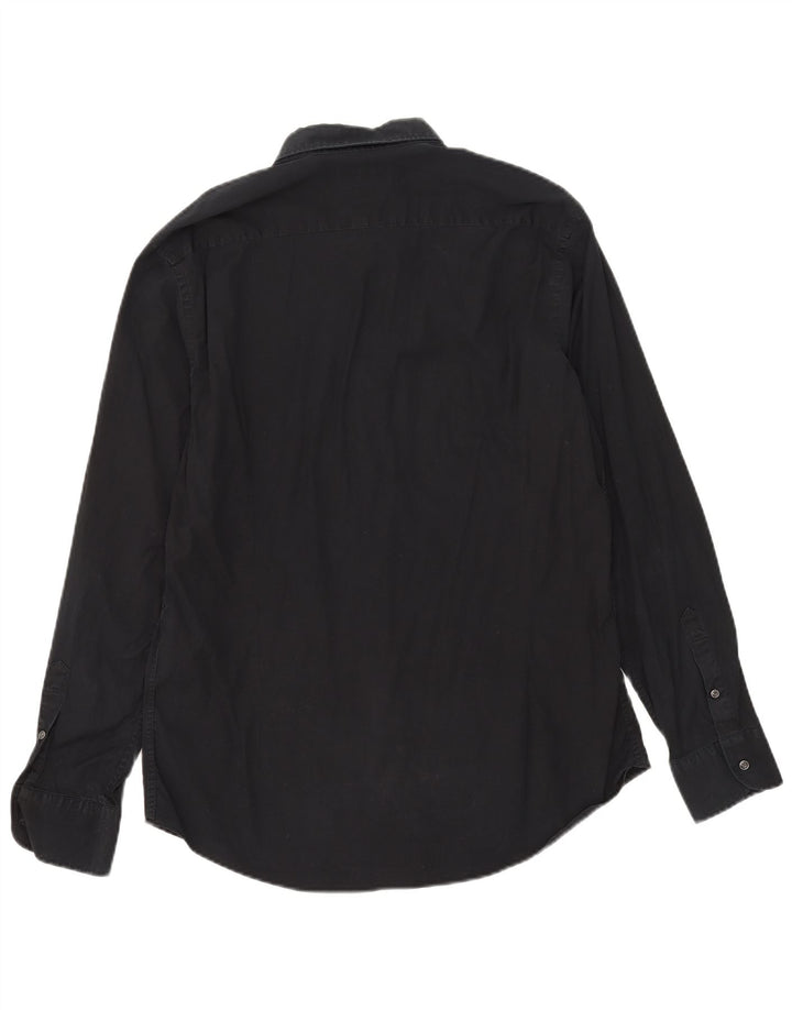 Camisa masculina Slim Fit Massimo Dutti XL preta