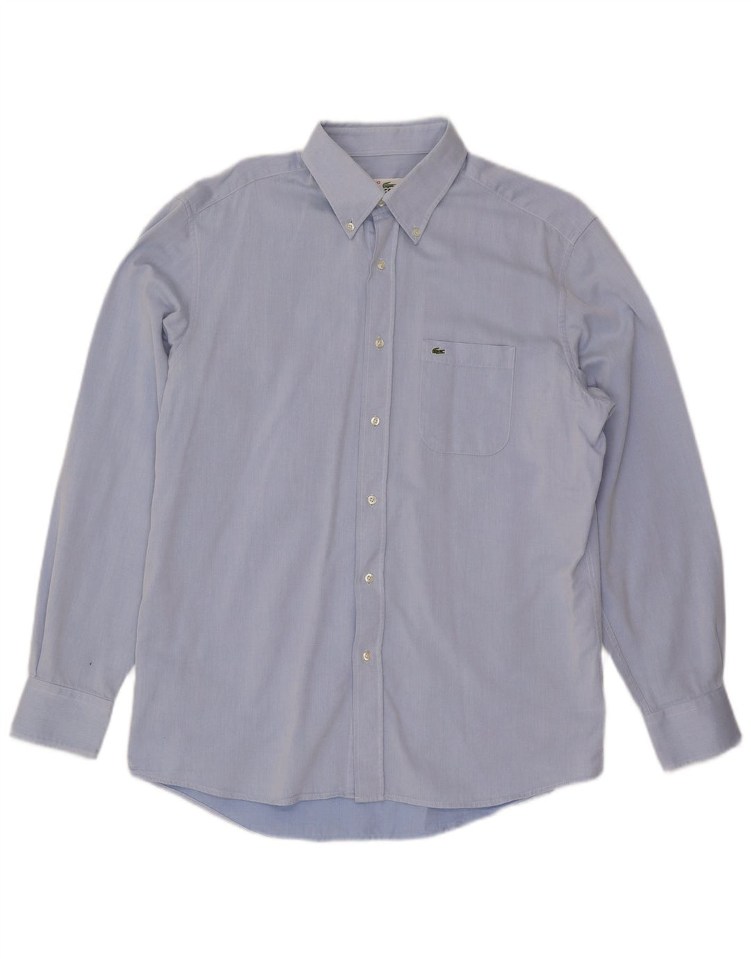 Camisa masculina LACOSTE Regular Fit tamanho 43 grande algodão azul