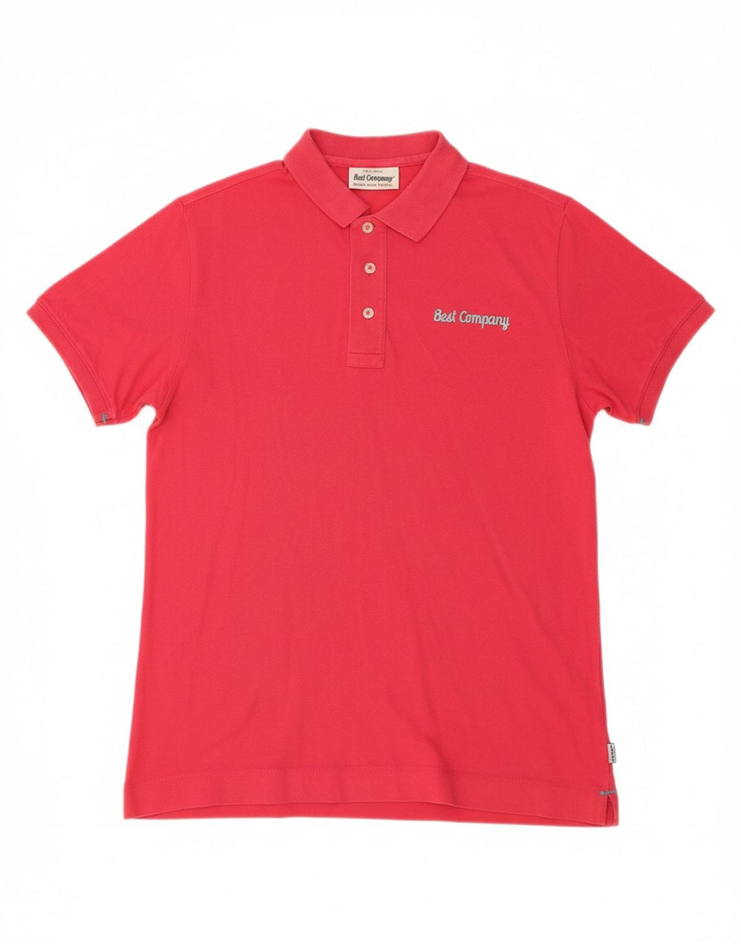Camisa polo masculina BEST COMPANY médio algodão rosa