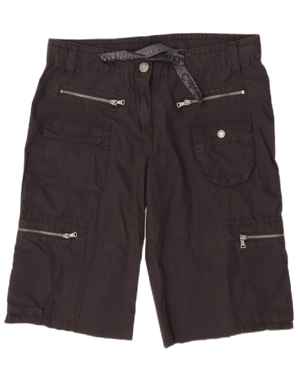 Shorts cargo feminino Calvin Klein Jeans W32 médio preto algodão