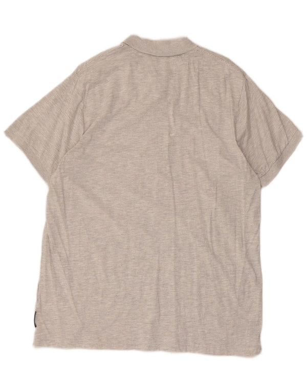 Camisa polo masculina French Connection 2XL algodão cinza