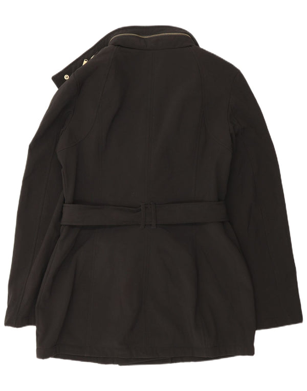 Jaqueta militar feminina Michael Kors Reino Unido 10 poliéster preto pequeno