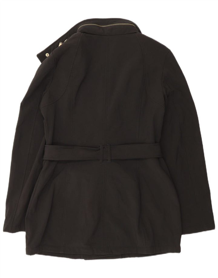 Jaqueta militar feminina Michael Kors Reino Unido 10 poliéster preto pequeno