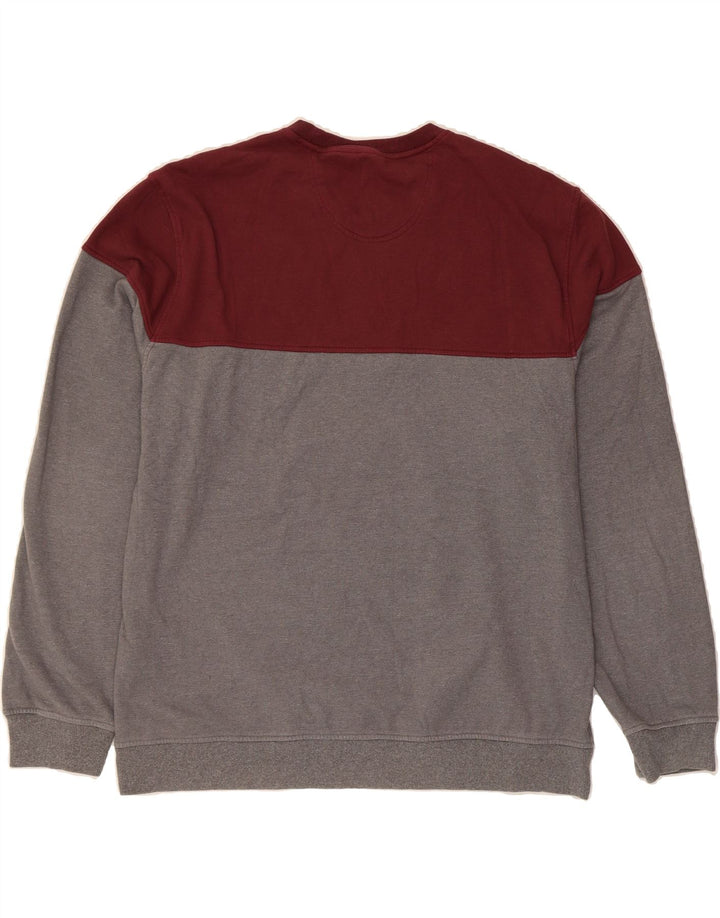 IZOD moletom masculino stretch jumper 2XL cinza colorblock poliéster