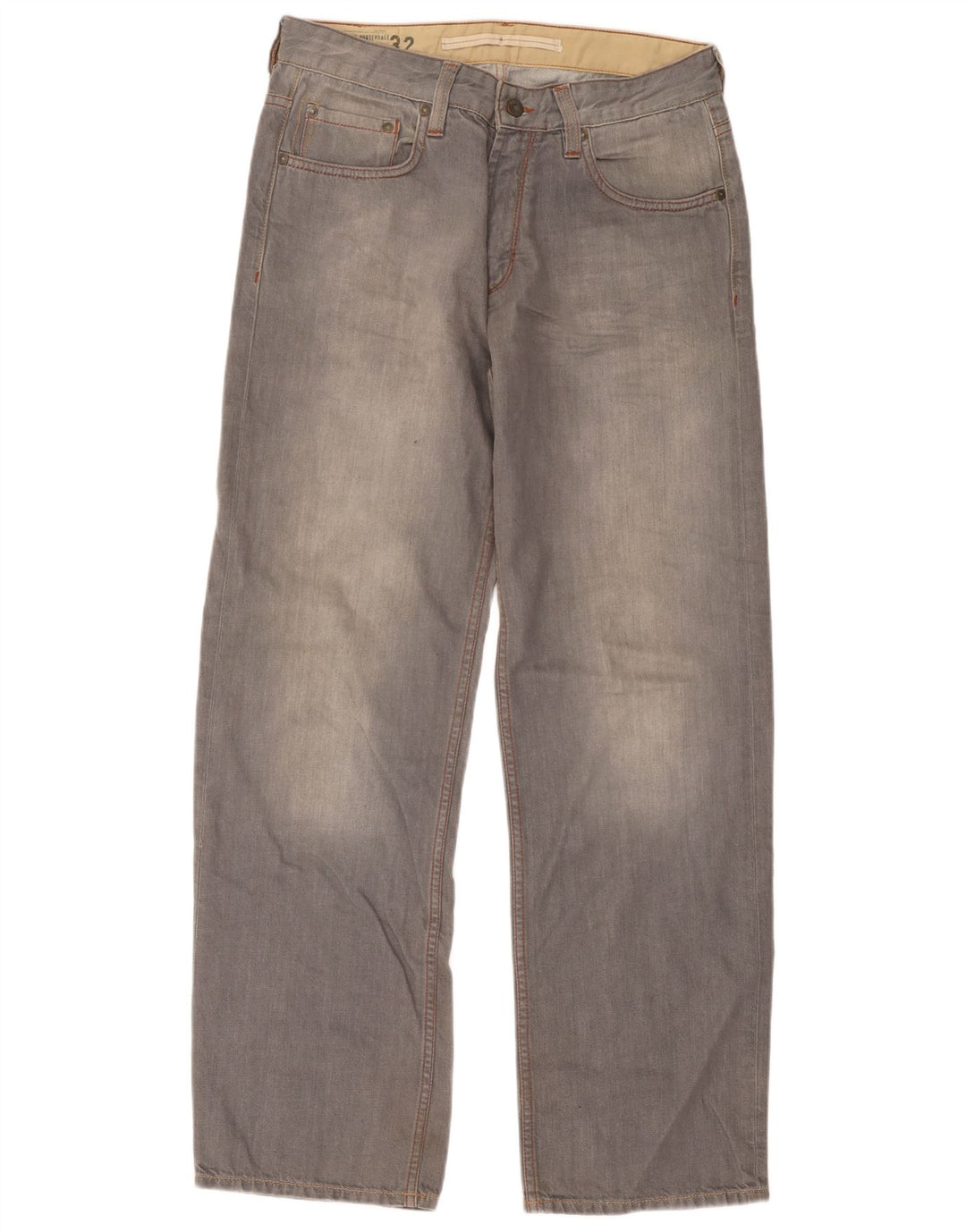 Calça jeans reta masculina Timberland W32 L31 cinza