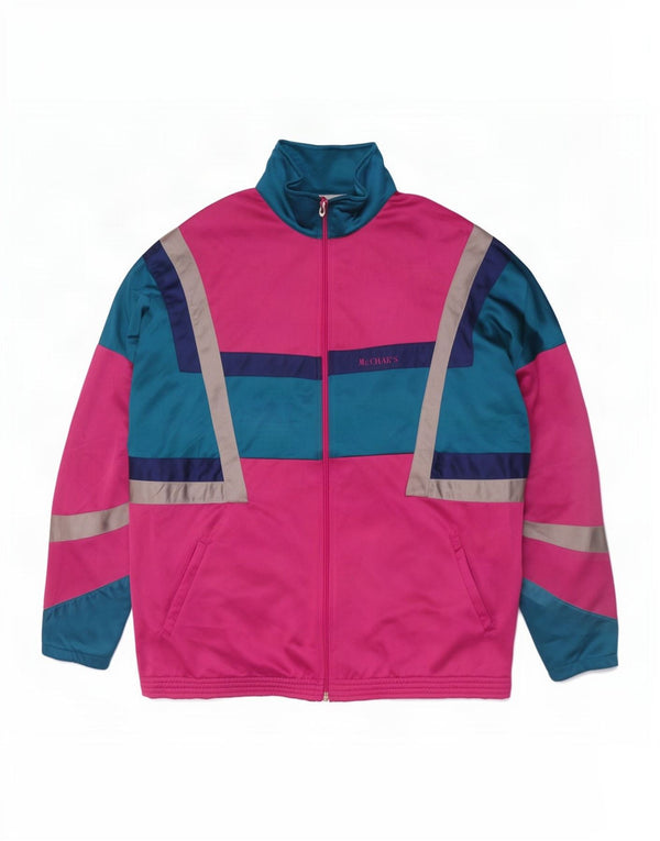 Jaqueta masculina de agasalho Mc Crae's XL rosa colorblock