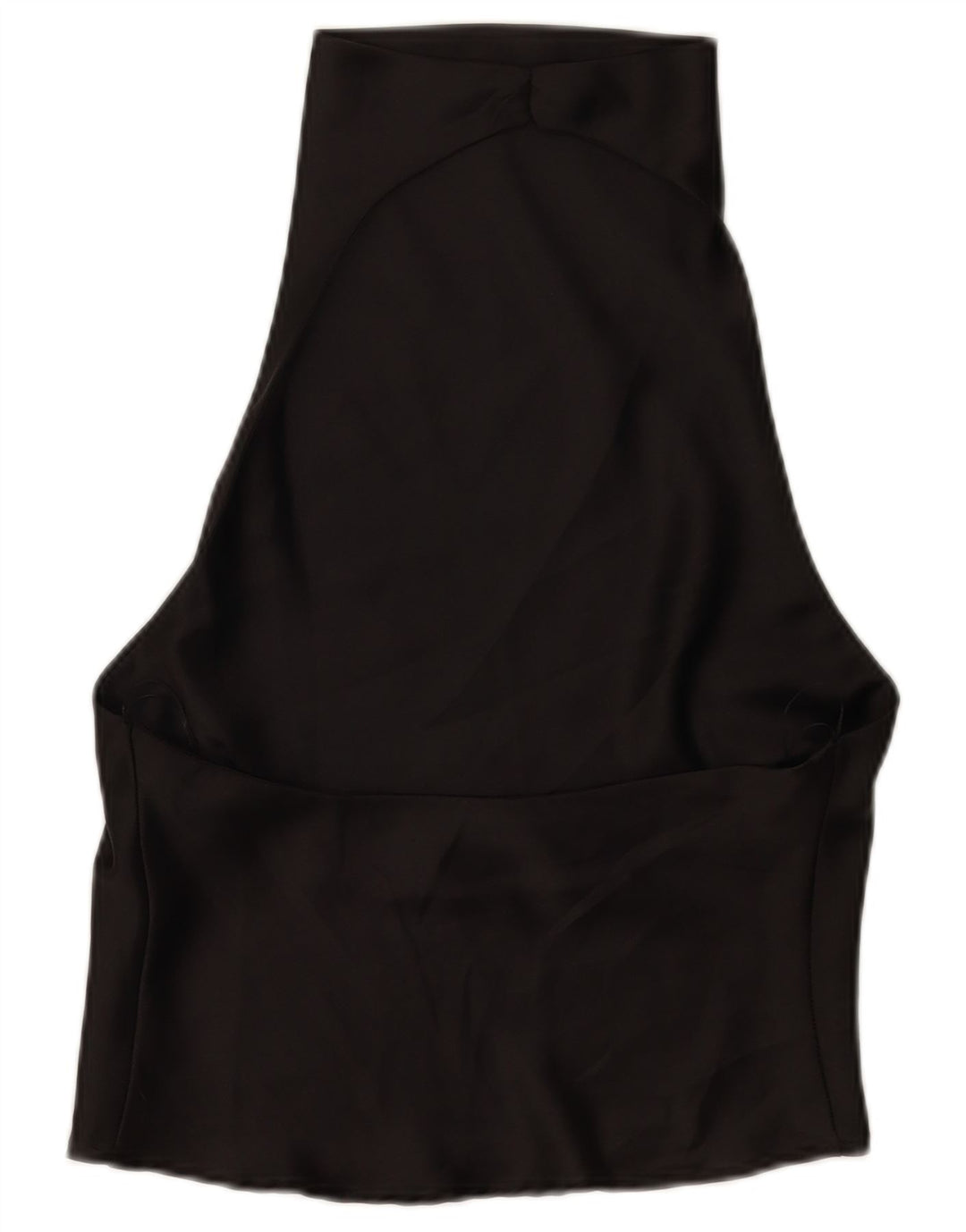 Top feminino Zara Halter UK 10 pequeno preto