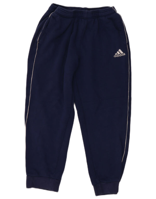 Adidas masculino colheita calças de treino joggers grande algodão azul marinho
