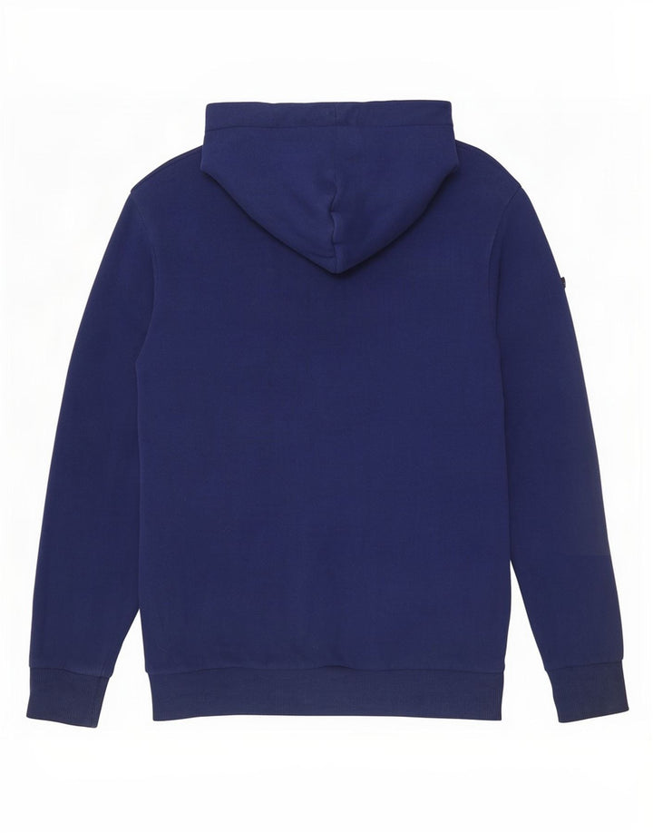 Suéter Superdry masculino com capuz gráfico médio azul marinho algodão