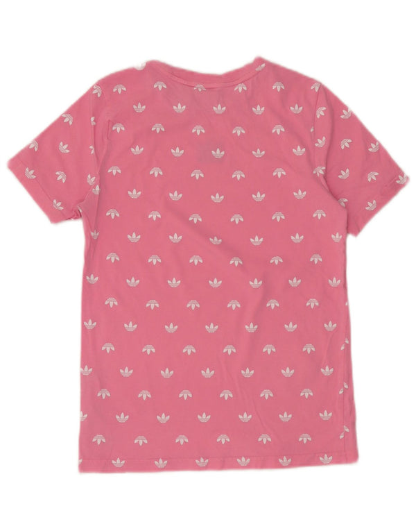 Camiseta Adidas Meninas Graphic 12-13 Anos Algodão Rosa
