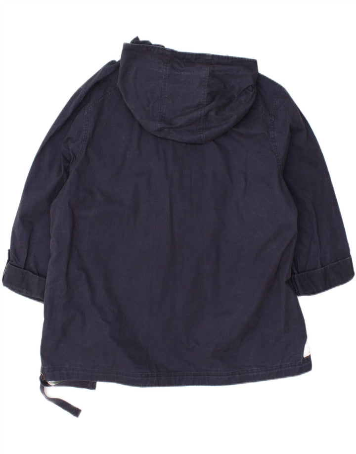 JOULES Womens Oversized Hooded Bomber Jacket UK 16 Large  Navy Blue