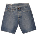 Shorts jeans feminino Gas W29 algodão azul médio