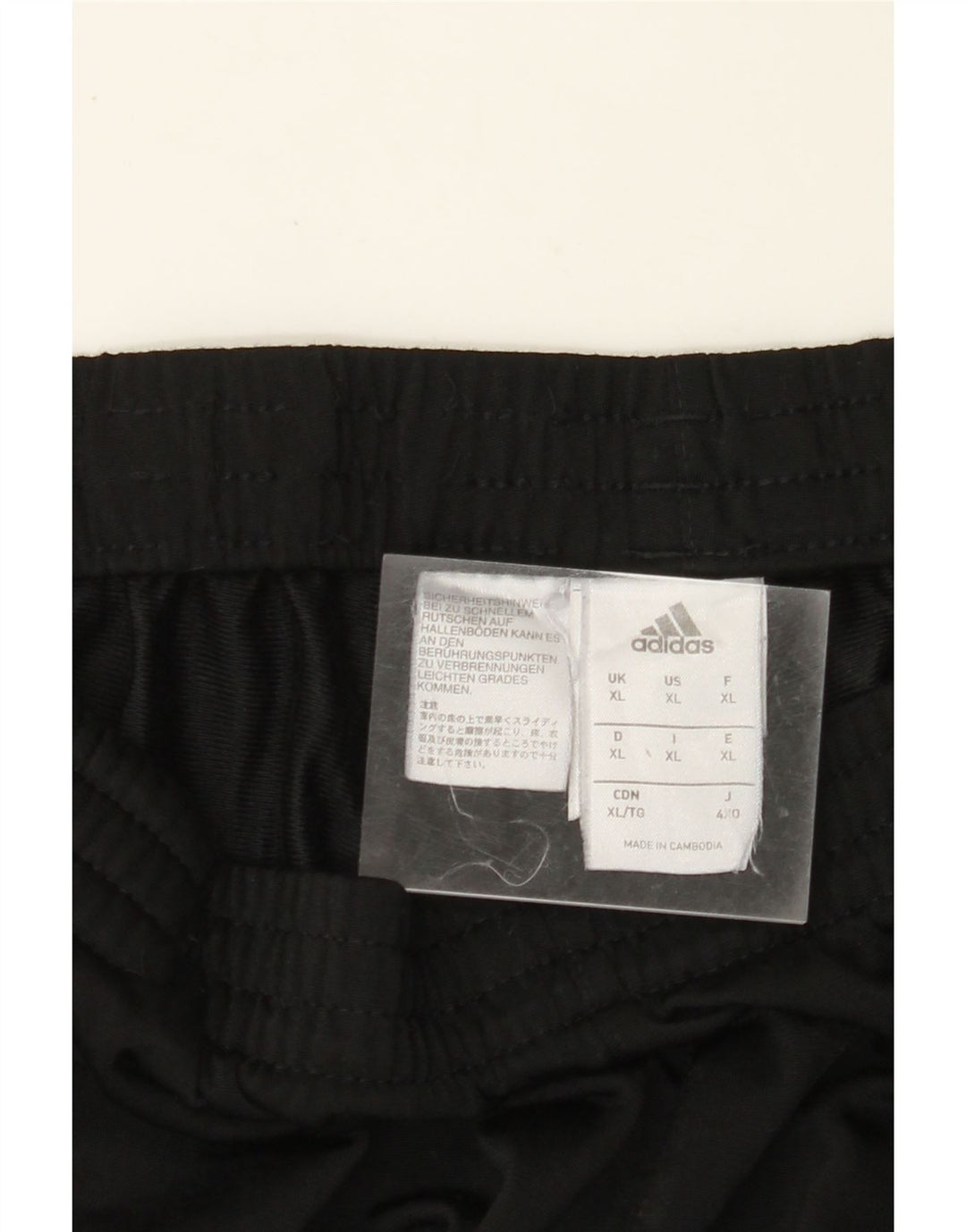 Calças de treino masculinas ADIDAS XL preto poliéster