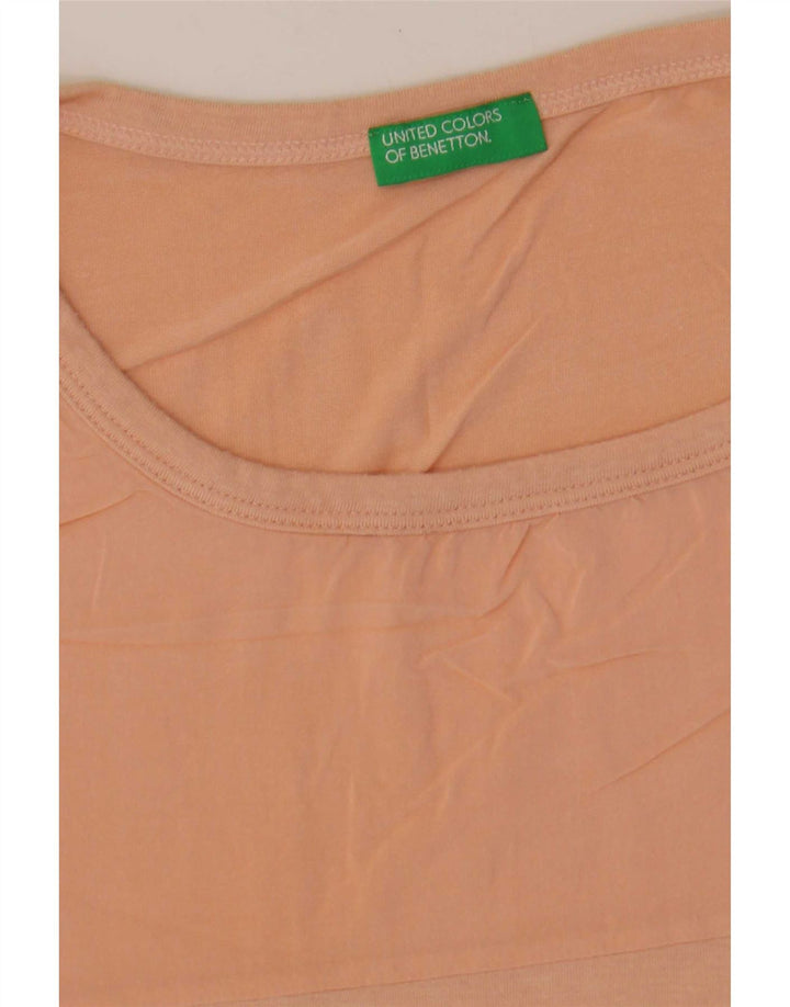 Camiseta feminina Benetton UK 16 grande rosa