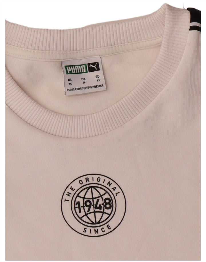 PUMA Mens Moletom Jumper XS Poliéster Branco