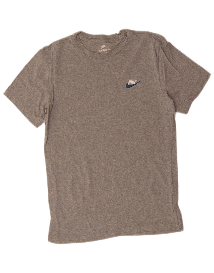 Camiseta masculina NIKE Top Pequeno Algodão Cinza