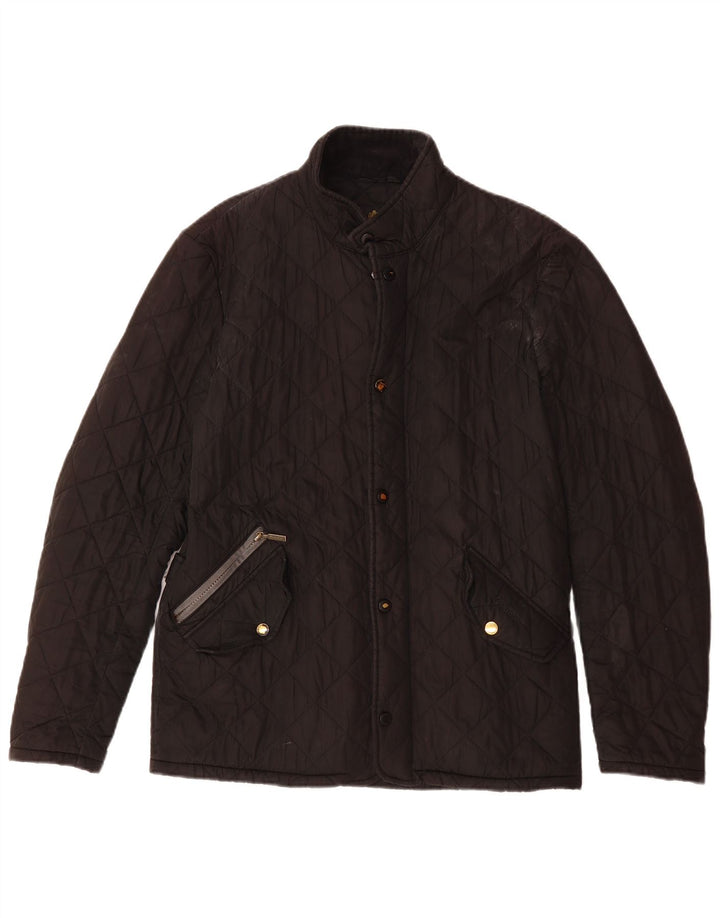 Jaqueta acolchoada masculina BARBOUR UK 36 pequena preta