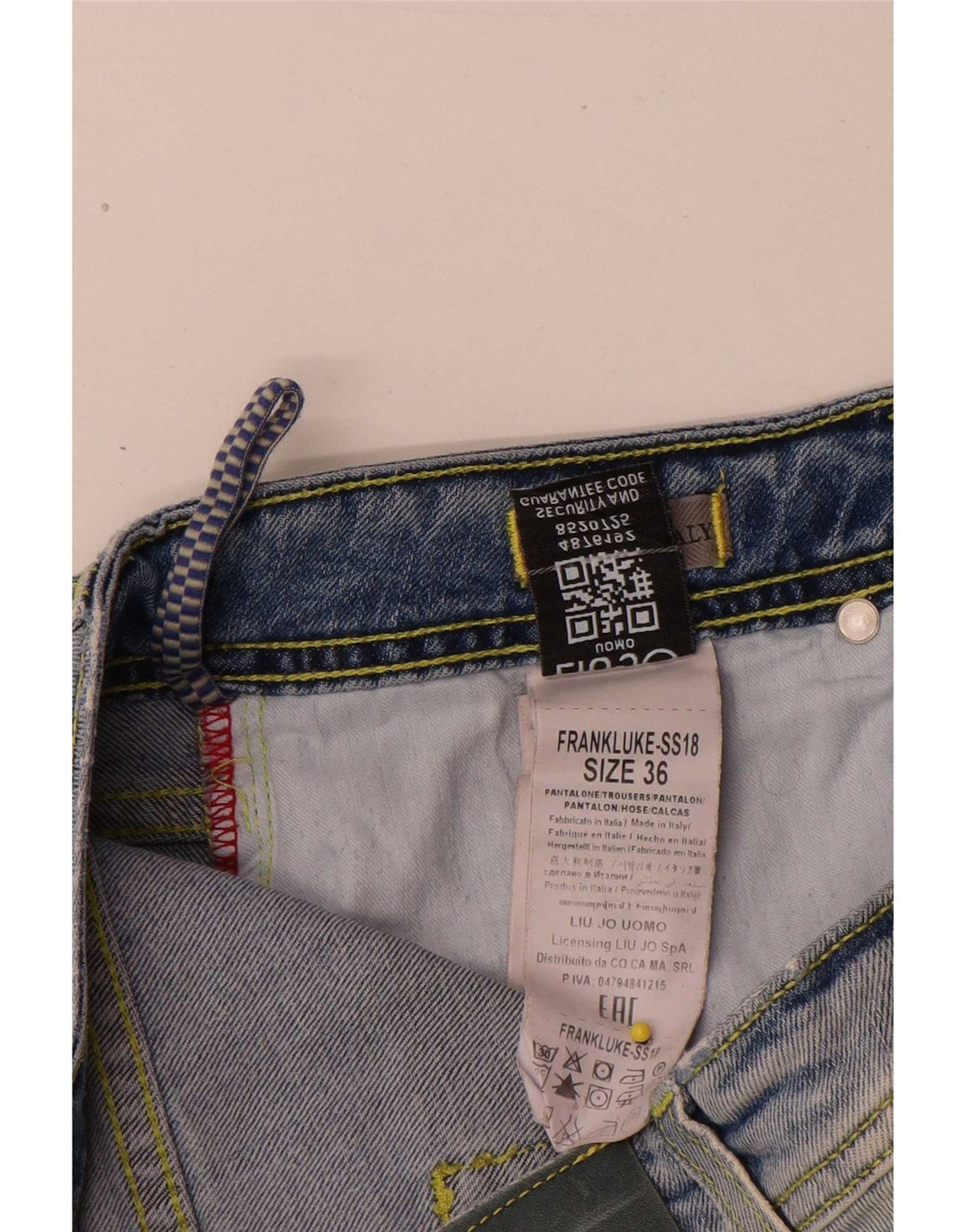 Liu Jo Mens Slim Jeans W32 L32 Azul Algodão