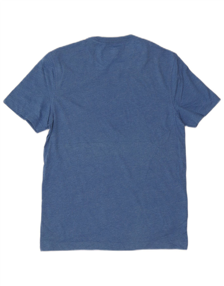 EDDIE BAUER Camiseta masculina slim fit top pequeno algodão azul