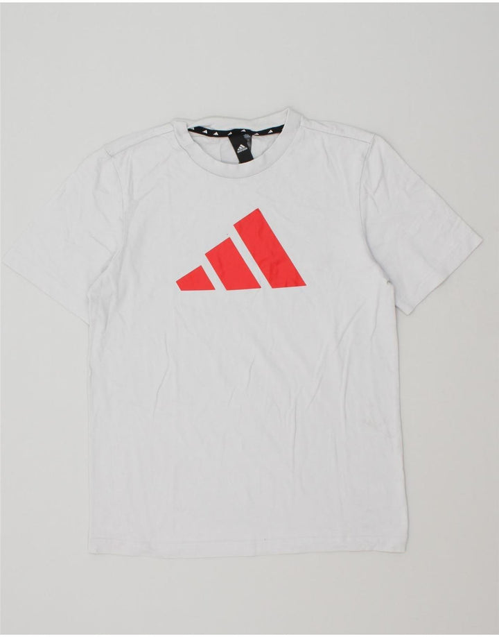 ADIDAS Mens Graphic T-Shirt Top XS Off White Cotton Vintage Adidas and Second-Hand Adidas from Messina Hembry 