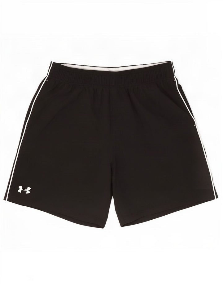 Shorts esportivos gráficos masculinos Under Armour grandes pretos