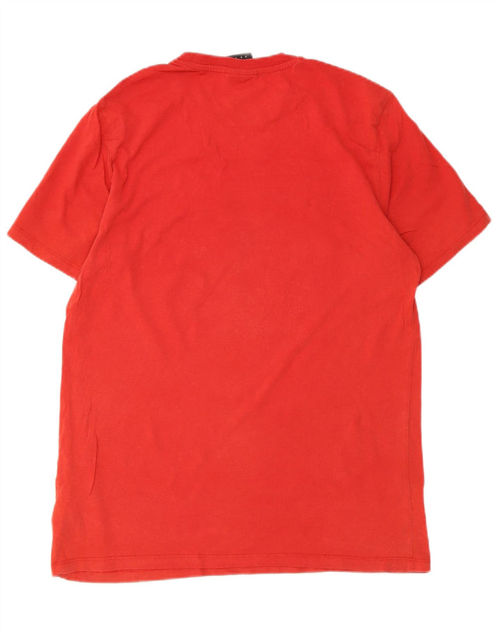 Camiseta masculina gráfica Umbro Top médio algodão vermelho