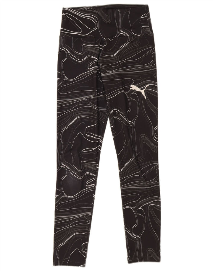 Leggings Puma Feminino Abstract Pattern UK 8 Pequeno Preto Geométrico