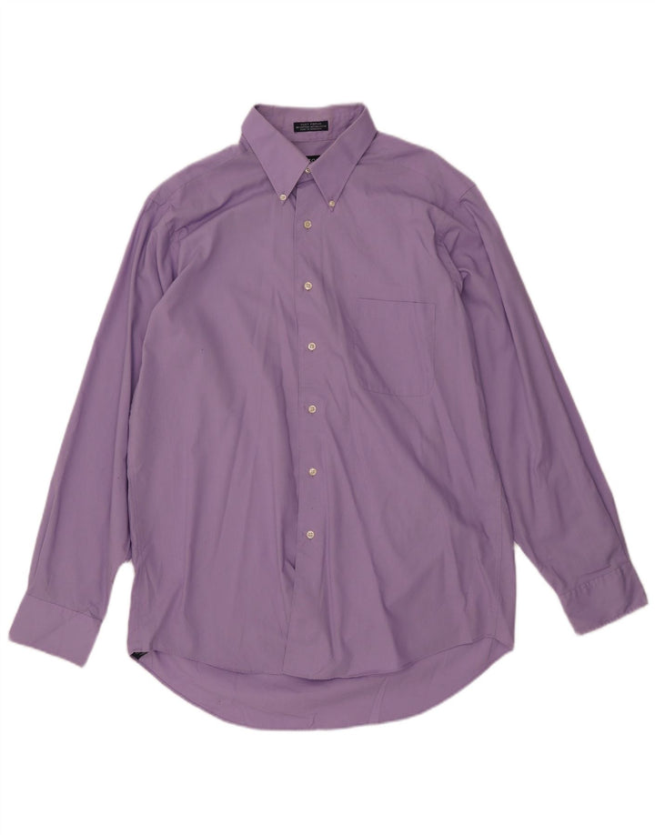 Camisa masculina IZOD tamanho 16 grande algodão roxo