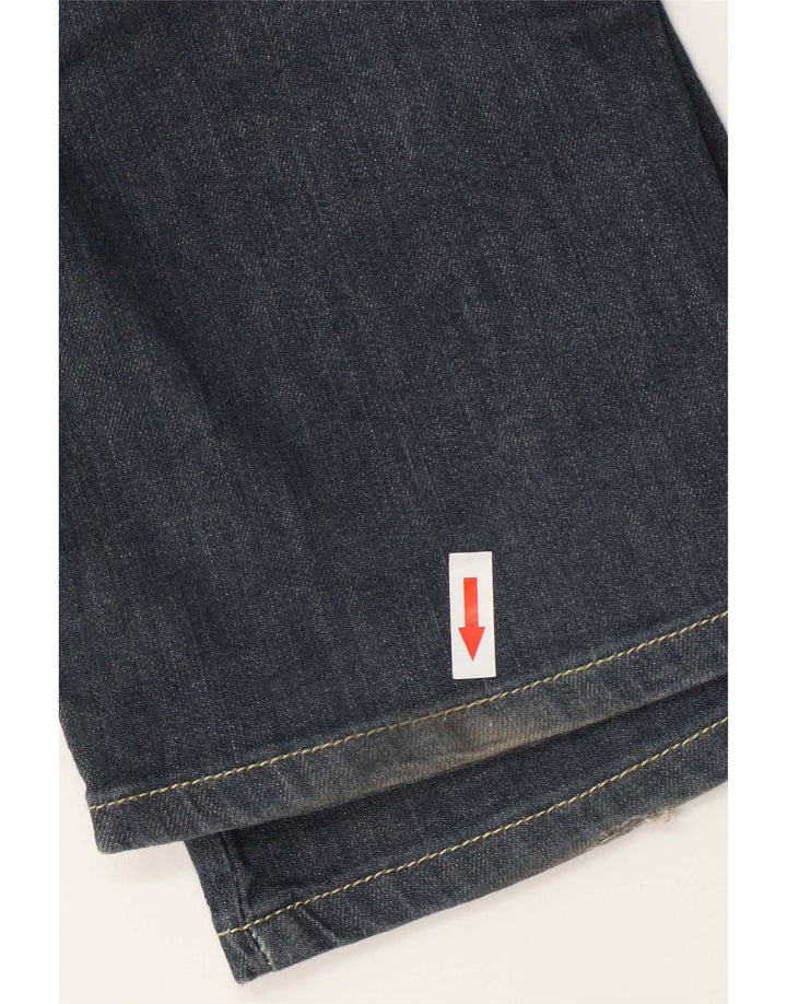 Jeans retos femininos Levi's W26 L32 algodão azul marinho