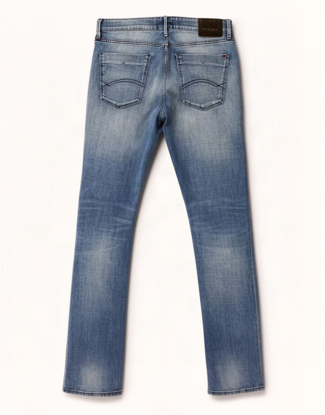 Tommy Hilfiger Masculino Slim Jeans W34 L34 Azul Algodão