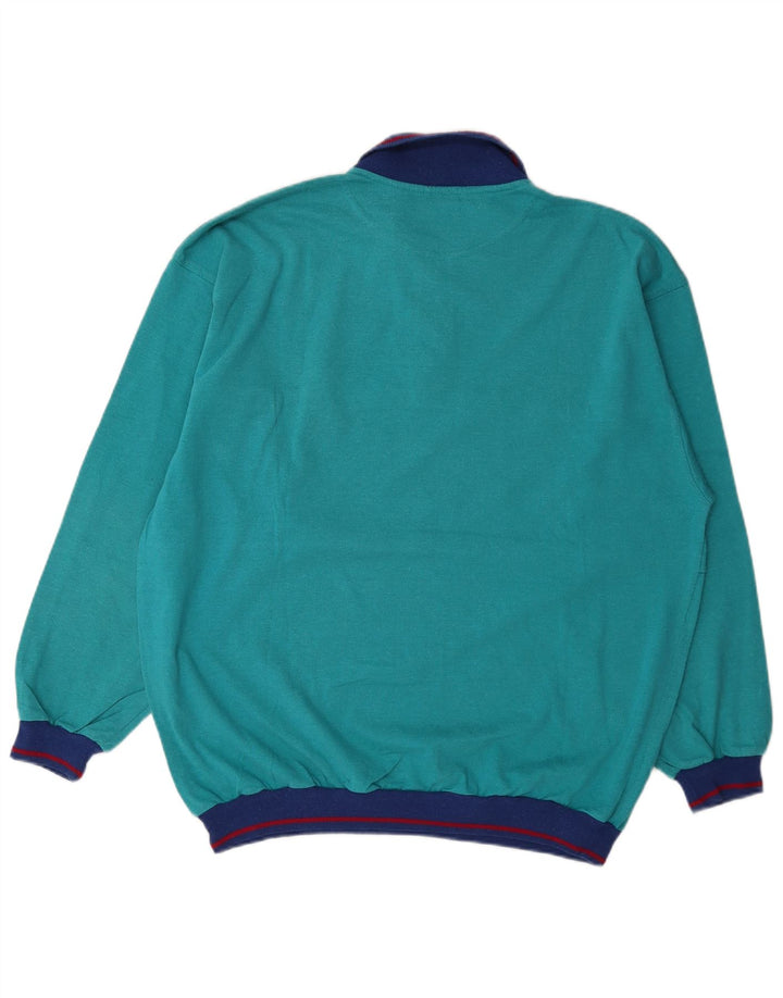 Campagnolo masculino solto ajuste moletom gráfico jumper IT 50 médio turquesa