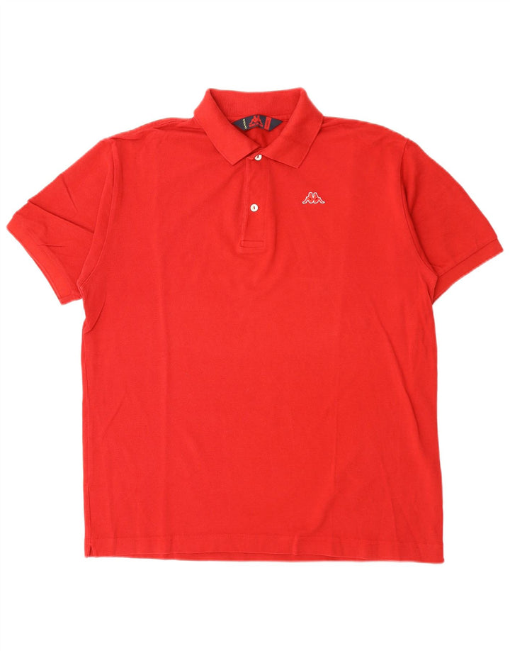 Camisa polo masculina KAPPA grande algodão vermelho