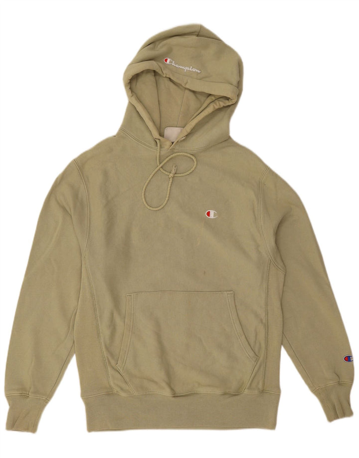 Champion moletom com capuz masculino pequeno algodão verde