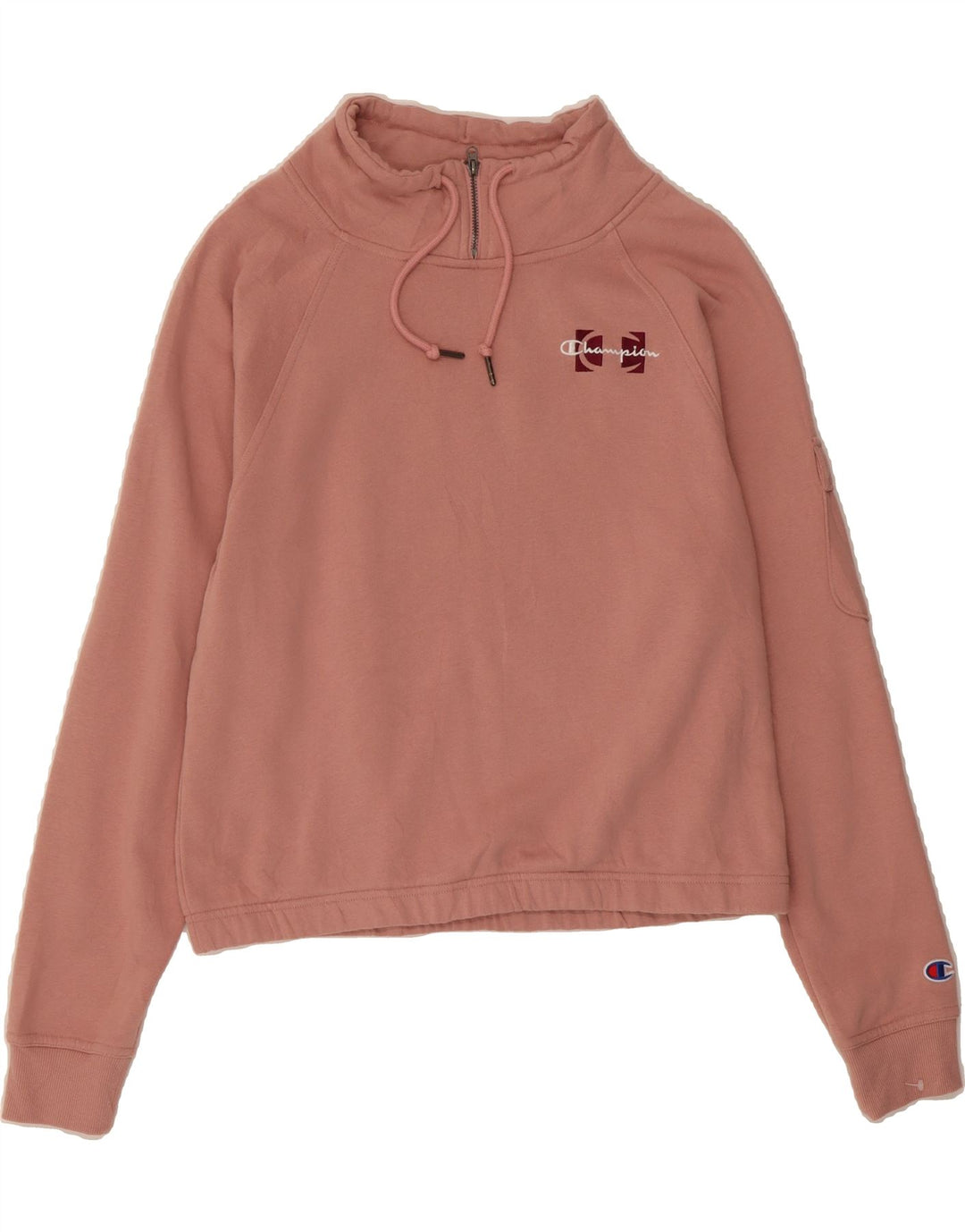 CHAMPION Womens Sweatshirt Jumper UK 16 Large Pink Cotton Vintage Champion and Second-Hand Champion from Messina Hembry 