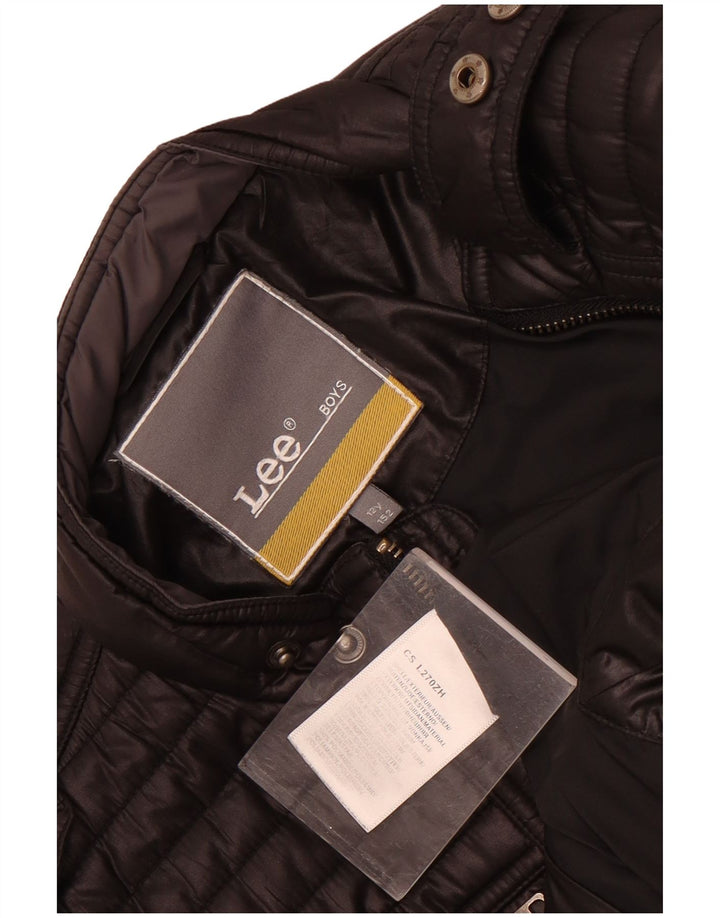 Jaqueta militar acolchoada Lee Boys 11-12 anos poliéster preto